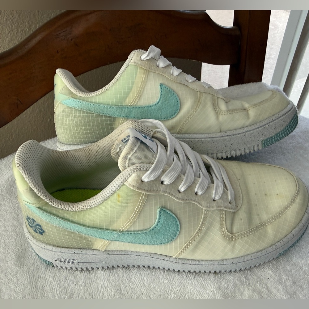 Nike Air Force 1 Low Crater White Copa Shoes DC9326-100 Youth Size 6Y